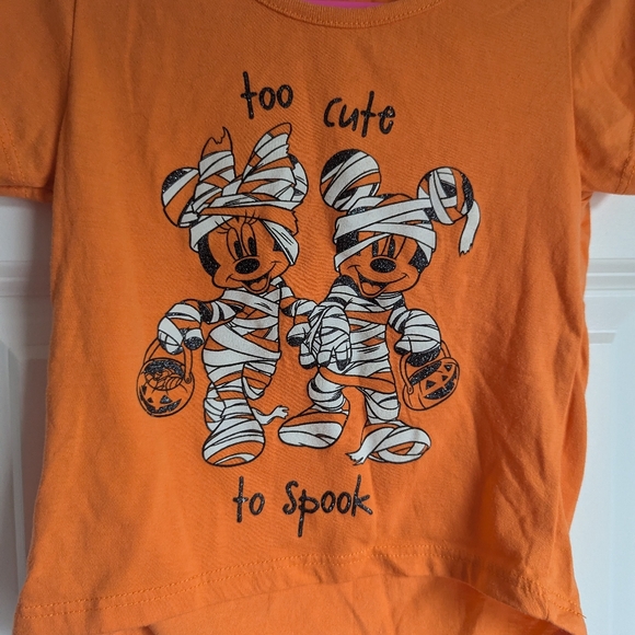 Disney Halloween Too Cute to Spook Girls 4T T Shirt - Picture 2 of 4